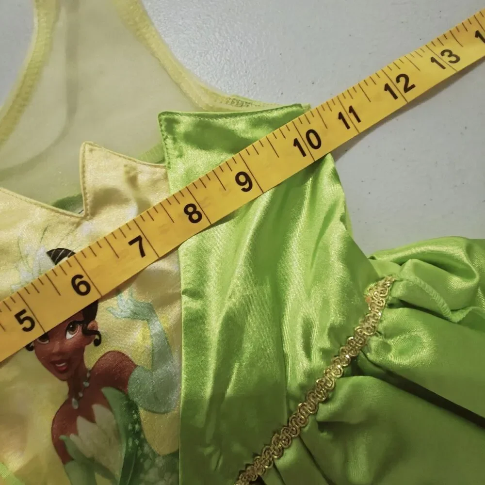 NEW Disney Tiana Dress Costume Girls 4T Princess & The Frog H&M Play Yellow NWT